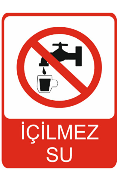 HiperAD Reklam لافتة تحذيرية مطبوعة بعبارة 'ممنوع الشرب' - 3 مم فوركس - 25 سم...