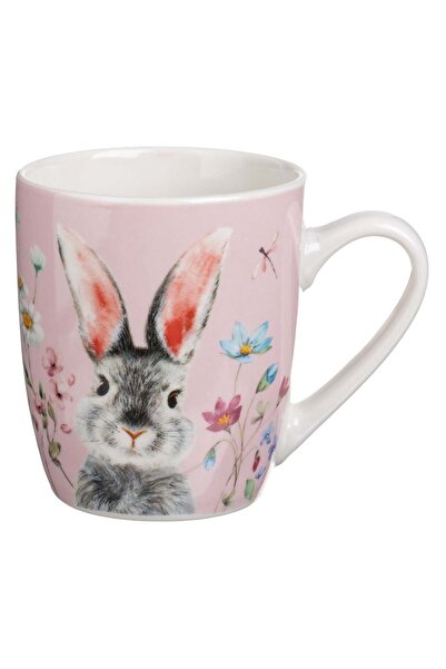 OEM New Bone Pink Mug with Easter Bunny 300ml