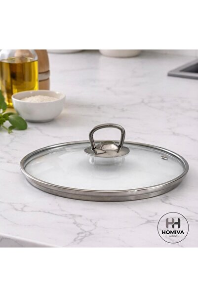 HOMIVA HOME CAM TENCERE KAPAĞI 26 CM-Tüm marke ve model tencerelerle uyumludur.