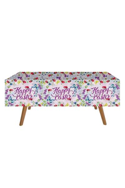 OEM Fata de Masa de Paste Buburuze Flori Happy Easter 180x120cm