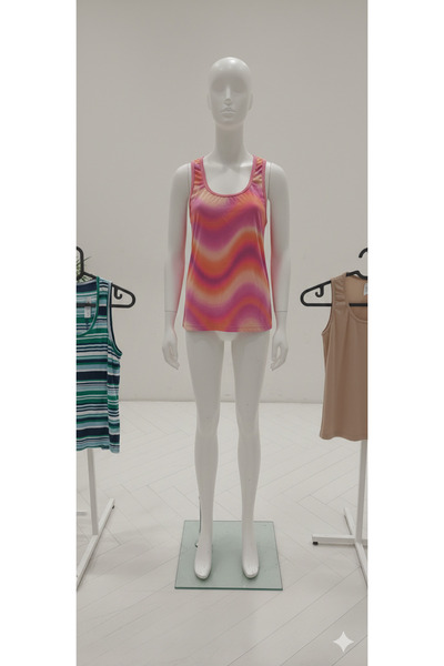 Stor Kadın 3'lü Paket Pamuklu Desenli Atlet Seti