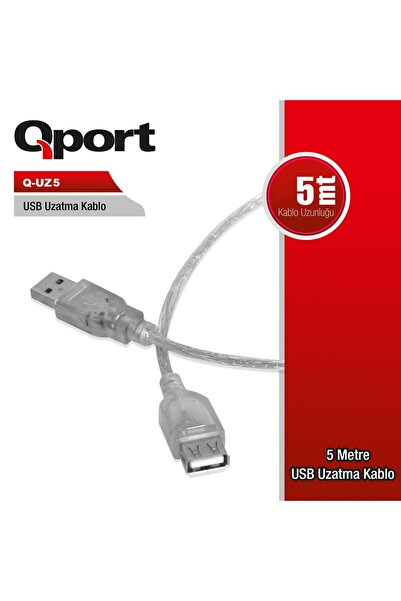Qport Q-UZ5 كابل تمديد USB2.0 بطول 5 متر