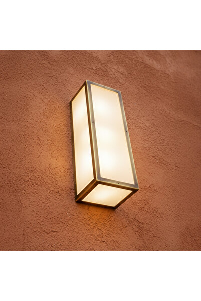 ottolamp Modern Dikdörtgen Duvar Apliği Metal Gövde Opal Pleksi Dekoratif Duv...