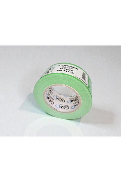 GEM - Premium Duct/Cloth Tapes 50mmx25M - (FLUORESCENT GREEN)