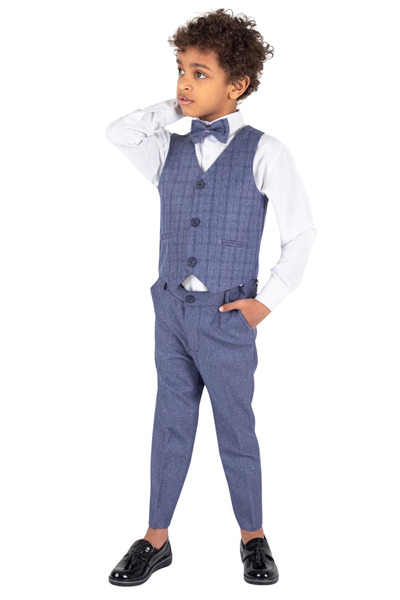 MiniKids Tony's elegant 4-piece suit blue 80 (9-12 months)