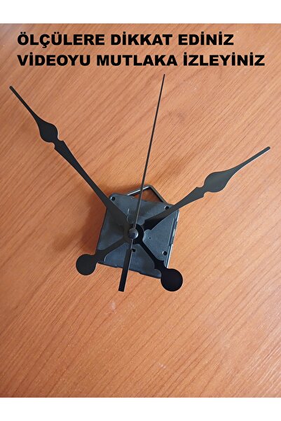 CNR SHOP 16 mm Şaft Boyu Duvar Saati Mekanizması Sessiz Çalışır Büyük Boy Akr...