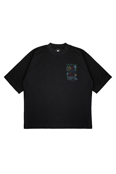 PURE EFFECT Tricou unisex supradimensionat CASABLANCA ROMA, cu imprimeu, croi...