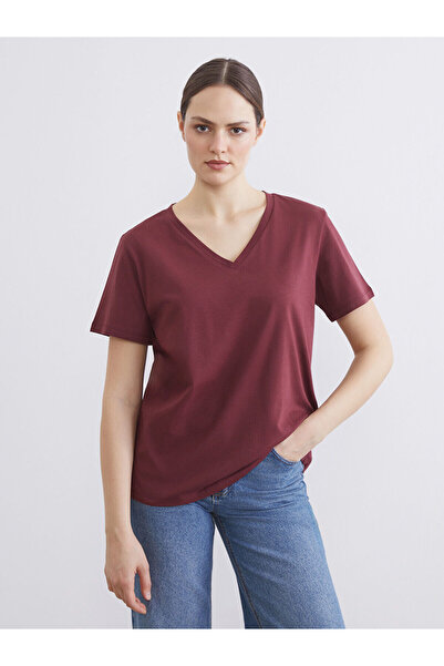 LC Waikiki Tricou pentru femei Özmarka New Season cu decolteu în V