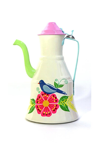 DEDEMİN EMAYELERİ El Boyama Güğüm Beyaz Kuş