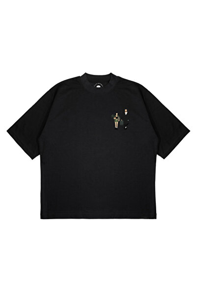 PURE EFFECT Μπλουζάκι Unisex Oversize LEON TV SHOW με στάμπα, σε φαρδιά γραμμ...