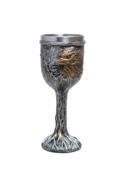 MASTPAD Premium medieval goblet, antiqued metal, elegant gift for men and col...