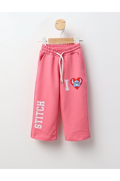 MiniKids STITCH straight track pants, pink 104 (3-4 years)
