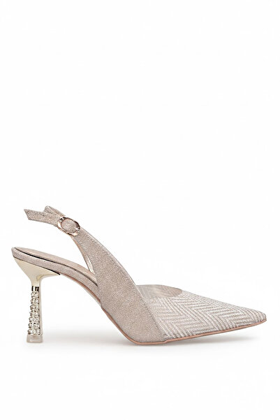 Ayakkabı Fuarı Elit Pm439 K3010 Women's Classic Heeled Shoes Gold