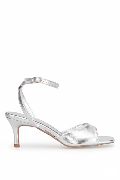 Ayakkabı Fuarı Elit Pm44 K0112 Women's Classic Heeled Shoes Silver