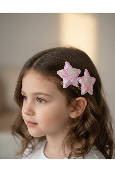 D&D Storee Simli Parlak Yıldız Mandal Toka 2 Li