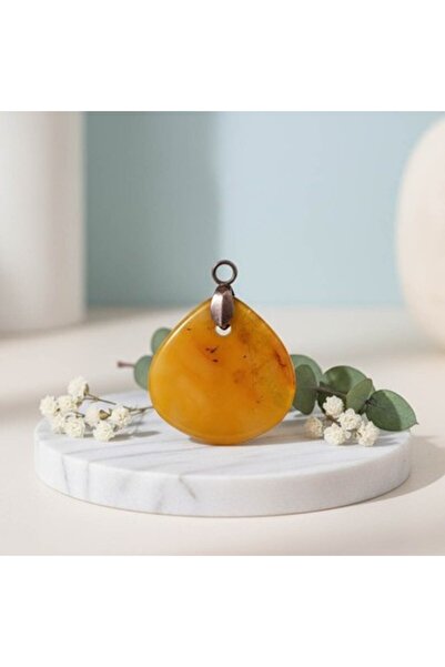 Generic قطعة عقد من الكهرمان الطبيعي 22 × 3 مم - كهرمان مصقول أصلي