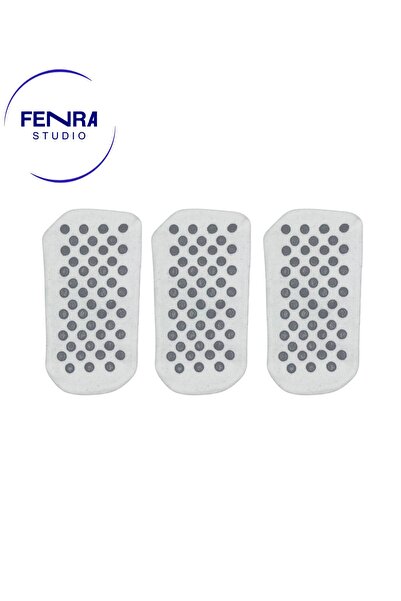 FENRA STUDIO جوارب نسائية من القطن الأبيض مكونة من 3 قطع مع قاعدة مضادة للانزلاق، مناسبة لليوجا والبيلاتس والحج والعمرة، جوارب منزلية