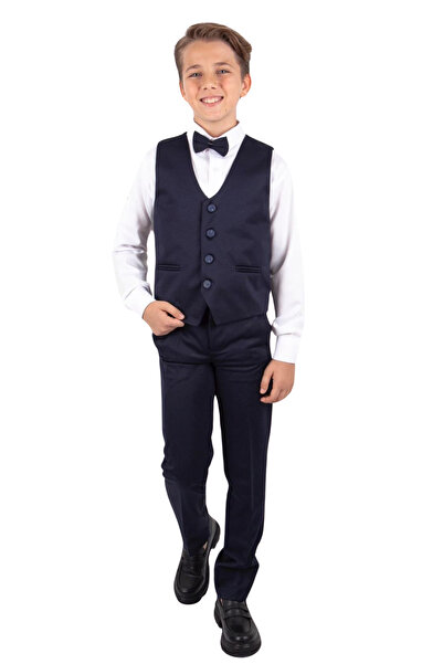 MiniKids Elegant 4-piece suit EliteClass navy blue 122 (6-7 years)