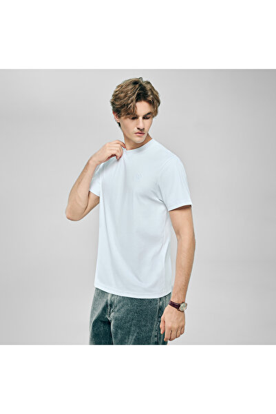 Giordano Men's Slim Fit Liquid Touch Cotton Crew Neck Tee