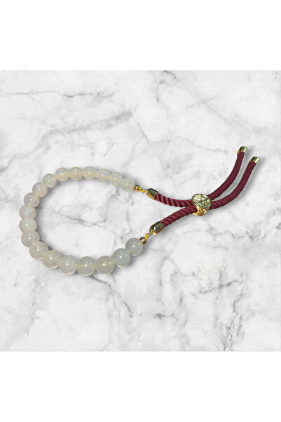 OEMS 18KGoldPlatedBraceletwithPrecious Stones - Rose Quartz