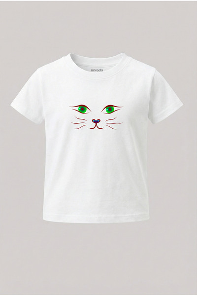 nirvoda Tricou pentru copii Tricou pentru copii cu imprimeu Cat Eye