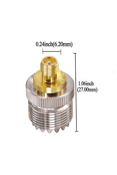 Generic SMA Female to UHF PL-259 Female Coaxial Plug for CB Radio Antenna SO239