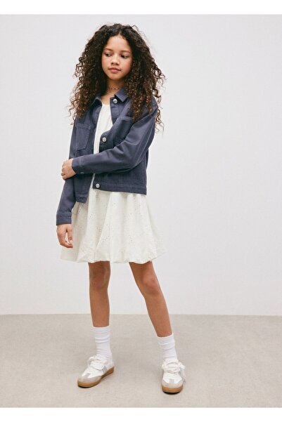 MANGO Kids Cepli denim ceket