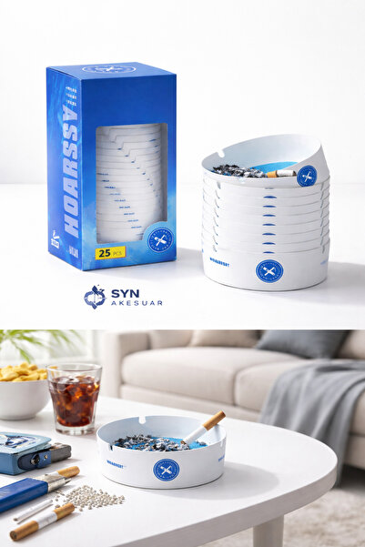 SYN AKSESUAR 25 Adet Tek Kullanımlık Jel Kül Tablası – Pratik Taşınabilir Kok...