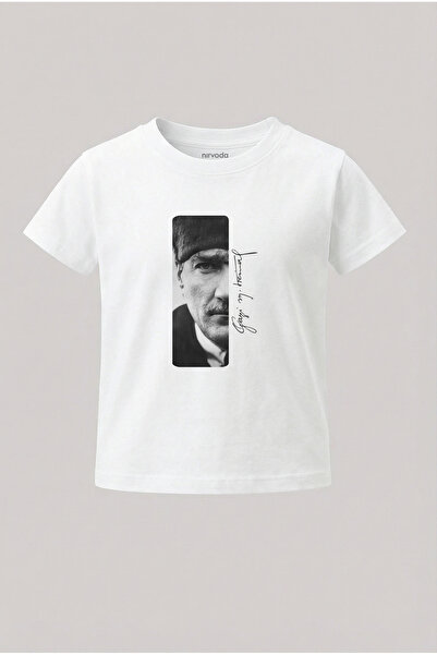 nirvoda Tricou pentru copii Gazi Mustafa Kemal Atatürk, imprimat cu semnătură