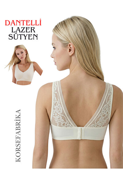 korsefabrika trend mood store Back Strap Laceed Underwire-Free Push-Up Seamle...