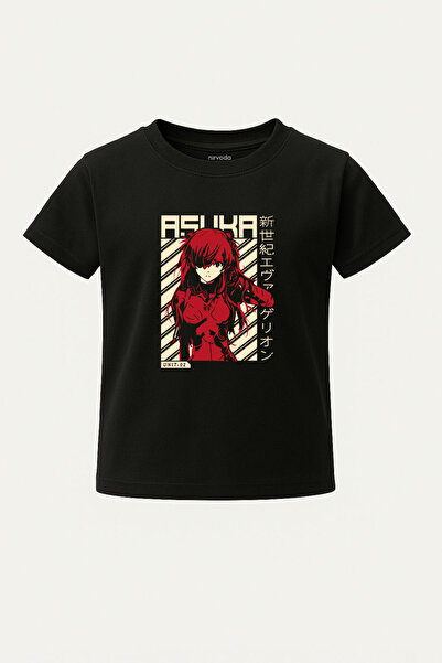 nirvoda Παιδικό μπλουζάκι Asuka Evangelion με στάμπα για παιδιά