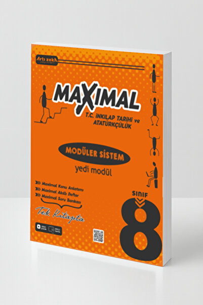 Artı Zeka Yayınları 8. Sınıf Maximal İnkılap Tarihi ve Atatürkçülük Modüler S...