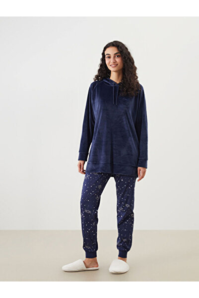 LC Waikiki Rmz Gi̇yi̇m Farkiyla Women's Printed Jogger Pajama Bottoms with Wa...