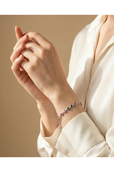 LC JEWELRY سلسلة خاصة من سوار الحجر الملون