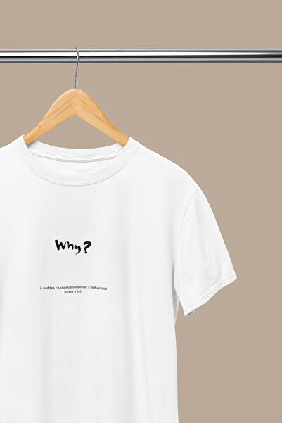 MAGORS Why Printed Standard Fit Crewneck Cotton Retro Vintage Women's and Men...