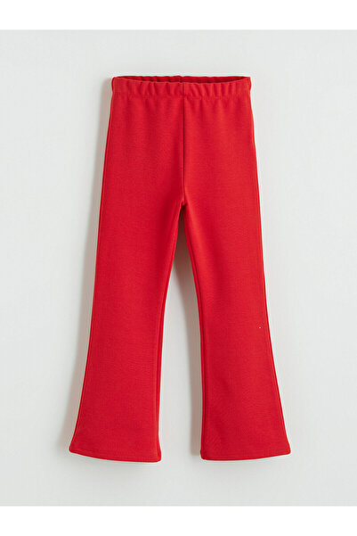 LC Waikiki مجموعة إلسيفا: بنطلون بناتي أحمر بتصميم إسباني