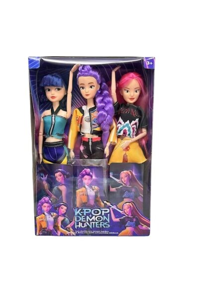 Funny Party Team Set of 3 Articulated Dolls, KPop Demon Hunters, 30 cm, Rumi,...