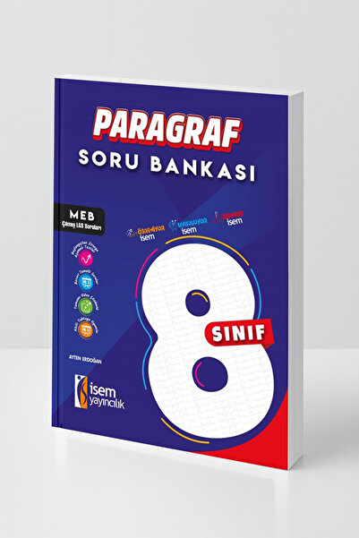 İsem Yayıncılık 8. Sınıf Paragraf Soru Bankası MEB Uyumlu (2026 BASKI)