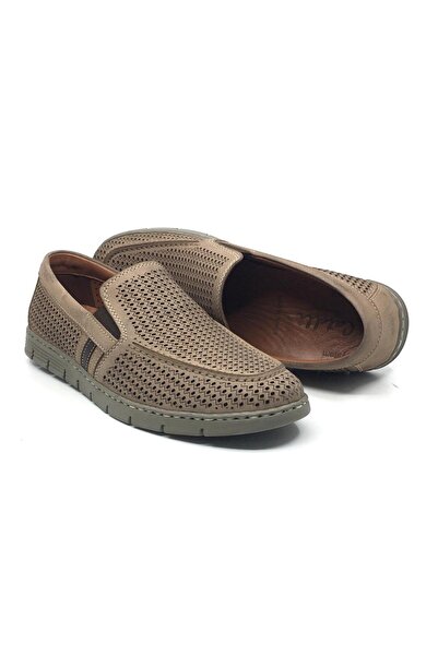 CATELLİ 620 100% Genuine Nubuck Leather Orthopedic Men's Summer Comfortable D...