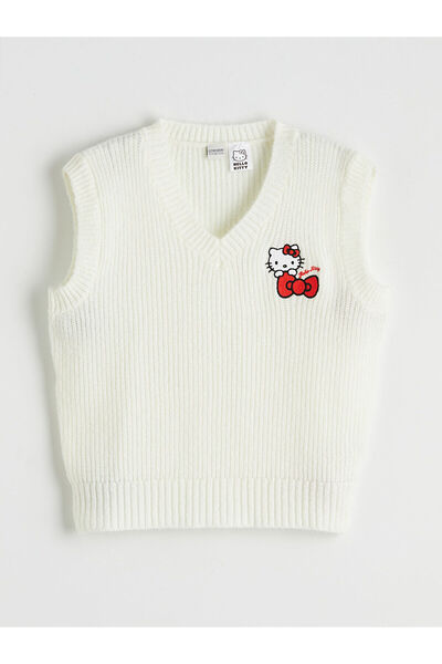 LC Waikiki Özmarka Noul sezon Pulover tricotat pentru fete cu decolteu în V ș...