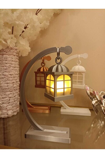 smilechild Led Aydınlatmalı Dekoratif Fener Mumluk Dekorasyon23CM 1 ADET LED ...