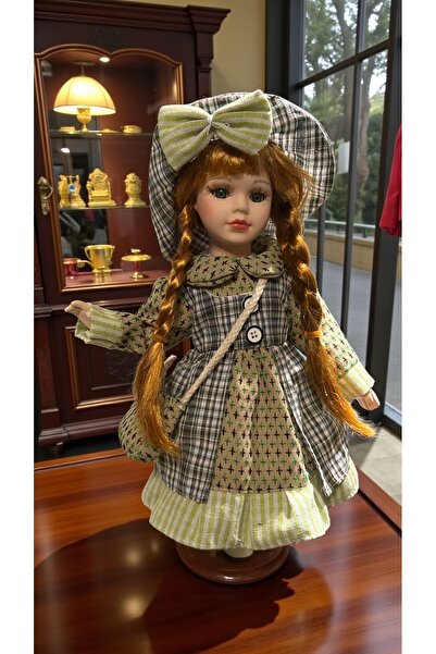 SANTOSA ÖZEL KOLEKSİYON İTHAL VINTAGE PORSELEN BEBEK — ORTA ÇAĞ 33 cm