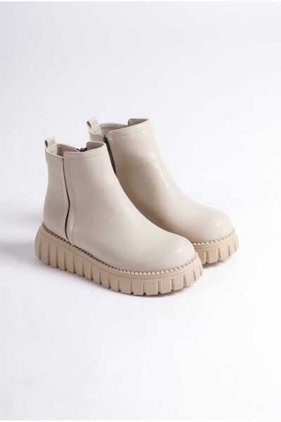 I Love Shoes Velarise Women's Boots Beige Matte Leather