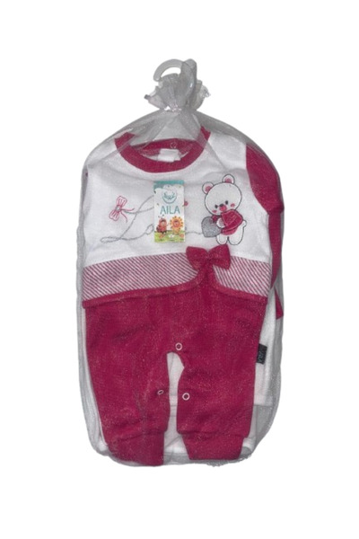 GENERAL طقم مواليد بناتي مكون من 3 قطع - يأتي بعدة أشكال 0-3 شهر