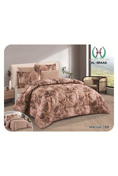 ALMIADD Marisa Summer Double Bedspread Set, 6 Pieces, Puffy, Floral, Double-S...