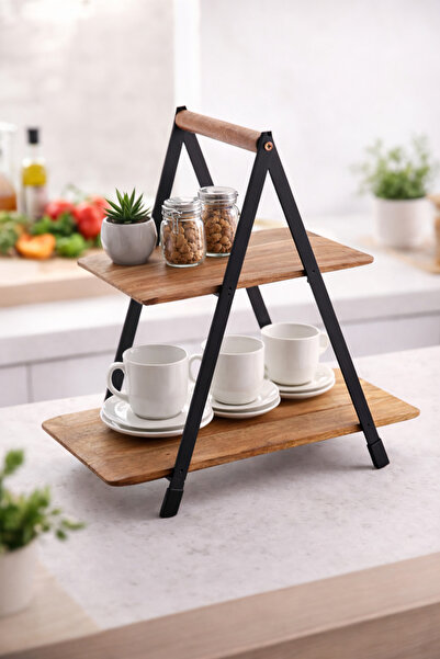 LEONEV 2 katlı akasya stant sunumluk