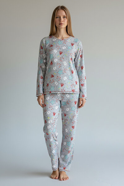 BİLGENS BUTİK Women's Cotton Seasonal Pajama Set