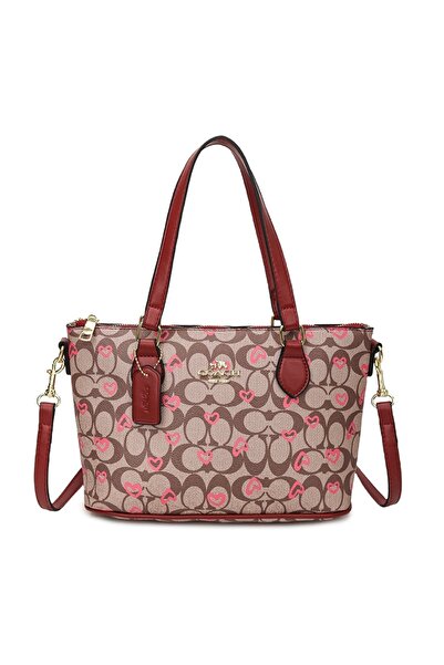 NO BRAND Elegant women's handbag with a heart design, high quality