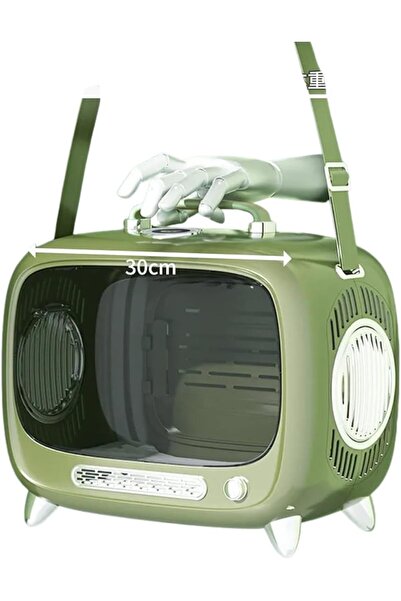 Genaric Tabala Television Shaped Cat Carrier Bag with Shoulder Strap, 30 cm S...