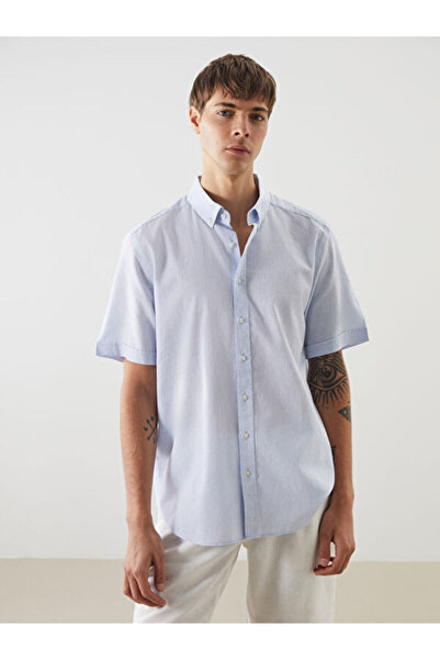 LC Waikiki Selections I Standart Fit Linen-Blend Men's Shirt from Freezen Store